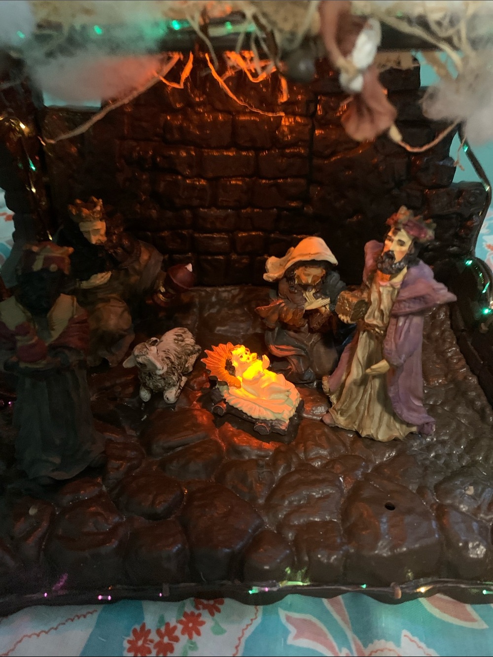 🎄 Fibre Optic Lighted Nativity-Set - Picture 2 of 10